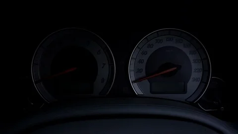 Start the car, slow motion. Stock Footage 102703008