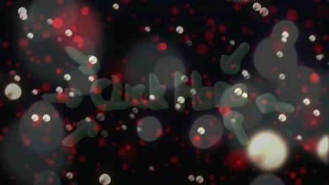 On start click here prompt pulsing opacity arrows brightening bokeh drifting to Stock Footage 318936997