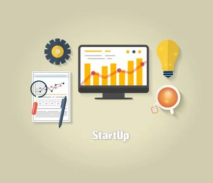 Start up concept Stock Illustration