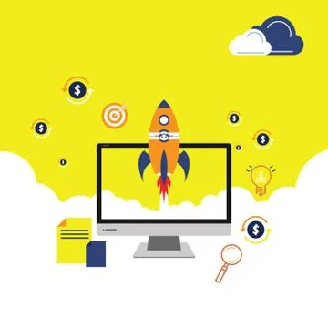 Start Up Concept Stock Illustration