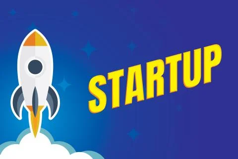 Start up concept poster Design. Stock Illustration