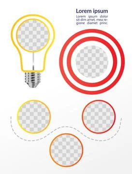 Start create solutions infographic chart design element set Stock Illustration