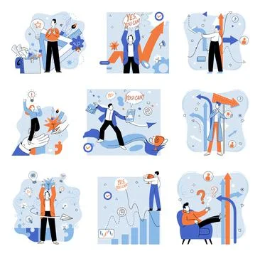 Start up. Developing solid strategy is crucial for success any business plan Stock Illustration