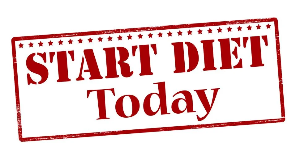 Start diet today Stock Illustration