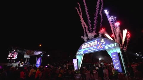 START - DISNEY MARATHON Stock Footage 170381740