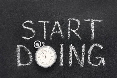 Start doing watch Stock Photos