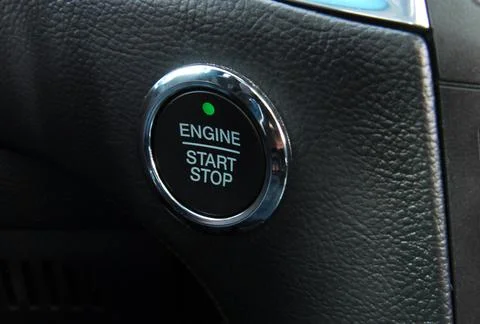Start engine button Stock Photos