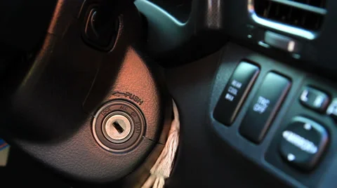 Start engine of a car Stock Footage 37210739