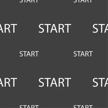 Start engine sign icon. Seamless pattern on a gray background. Vector 스톡 일러스트