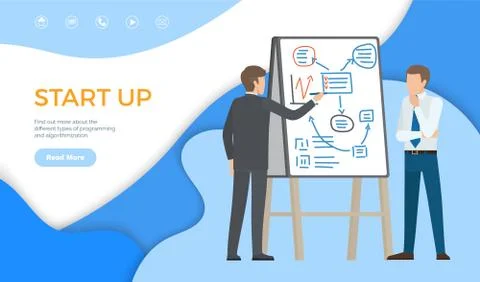 Start up, Find more About Types of Programming イラスト素材