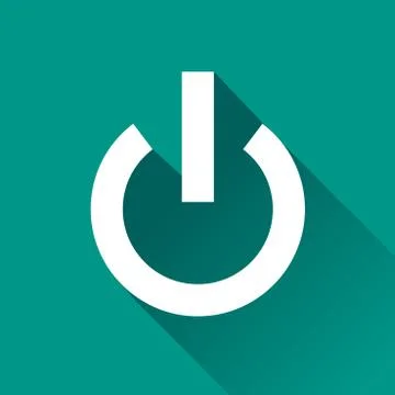 Start flat design icon Stock Illustration