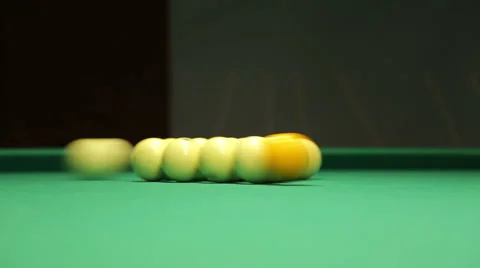 Start the game in billiards Stock Footage 44754785