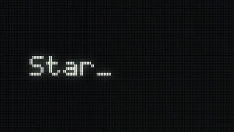 Start Game..Digital Text Background Stock Footage 126593671