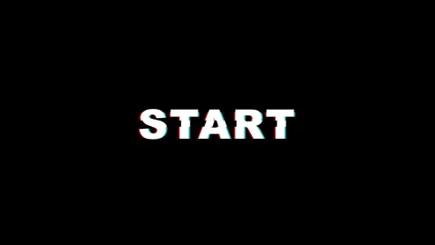 Start Glitch Animation Intro Screen 4K Gaming HUD UI Motion Graphic Stock Footage 337176770