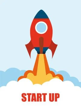 Start up graphic design , vector illustration Stock Illustration