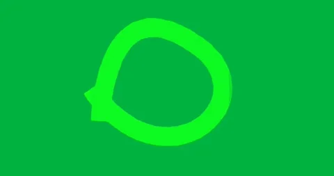 On start green square expanding evenly across transparent canvas filling frame Stock Footage 347311620