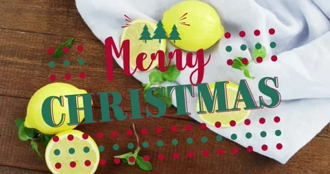 On start greeting and lemons emerging, dotted pattern growing from sides, Stock Footage 321889657