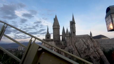 Start of Harry Potter's Roller coaster POV at Universal Studios Hollywood 스톡 동영상 134210250
