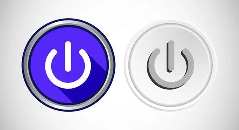 Start icon power button design illustration Stock Illustration