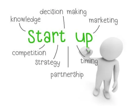 Start up 库存插图