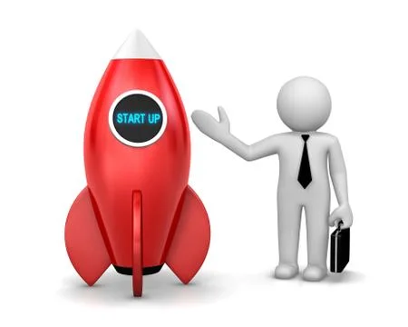 Start up 库存插图