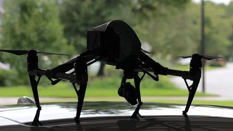 Start-Up of Inspire 2 Drone Video stock 114889983