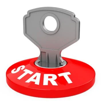 The start key Stock Illustration