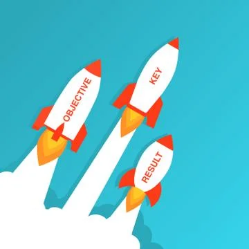 Start up launch rocket.Spaceships take off.Vector flat style illustration. Stock Illustration