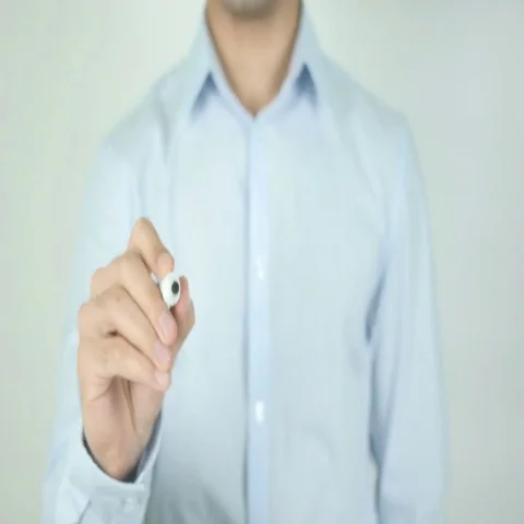 Start Up Launch, Writing On Transparent Screen Stock Footage