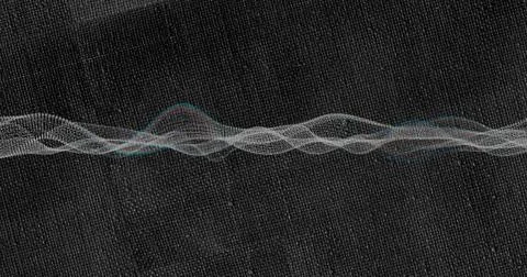 On start layered wave starting ribbon swelling crossing sliding visualizing Stock Illustration