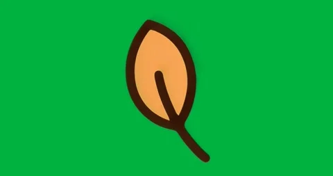 On start leaf icon on transparent background while glowing aura flickering Stock Footage 317450497