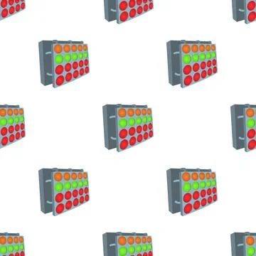 Start lights in race pattern seamless vector Stock Illustration