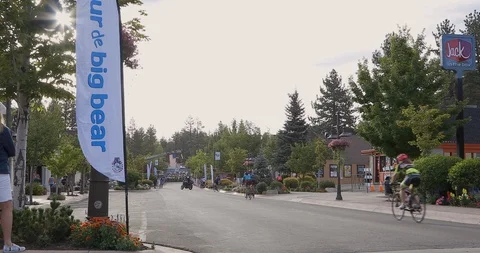 Start Line Bicycle Tour Stock Footage 118951031
