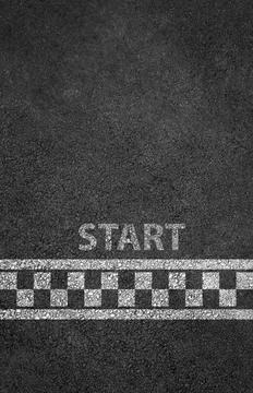 Start line racing background Stock Photos