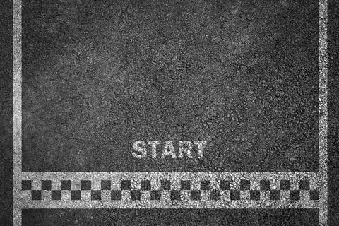 Start line racing background Stock Photos