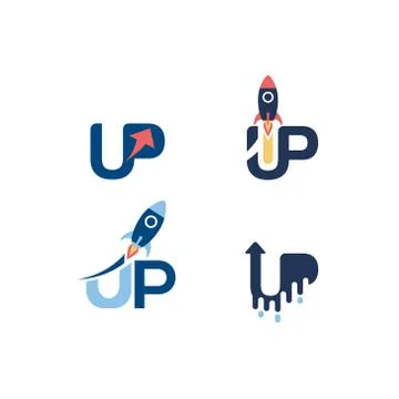 Start Up Logo Set Logo Sign Symbol Icon Stock Illustration
