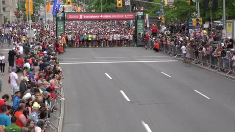 The start of a marathon Stock Footage 139976685