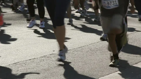 Start of Marathon Race Stock Footage 23060605