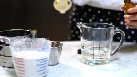 Start a mixture of pizza dough Stock Footage 73611287