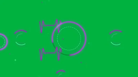 On start neon ring drifting, rotating, limbs extending, showing progress on Video stock 329503362