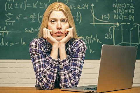 Start-up. Nerd funny student preparing for university exams. High school Stock Photos