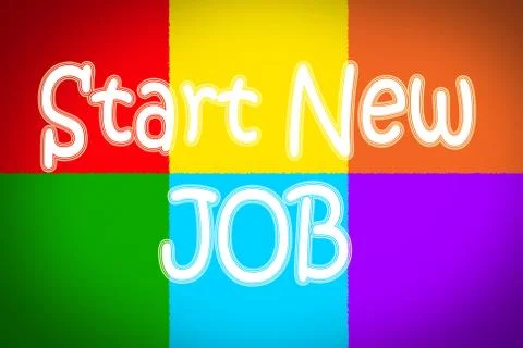 Start new job concept Stock Illustration