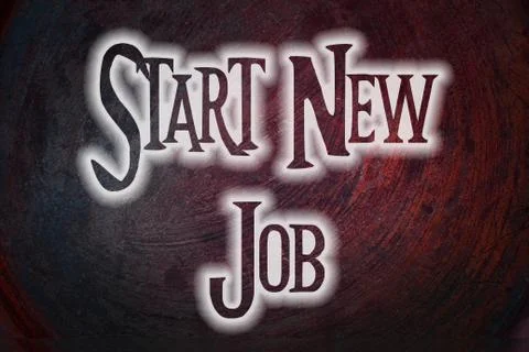 Start new job concept Stock Illustration