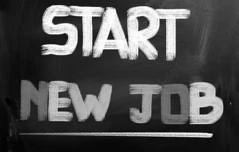 Start New Job Concept Stock Illustration