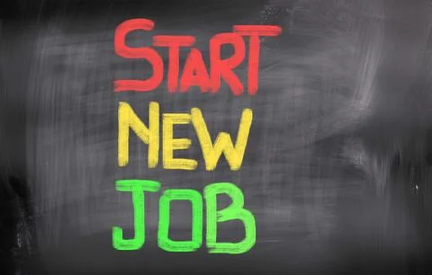 Start New Job Concept Stock Illustration