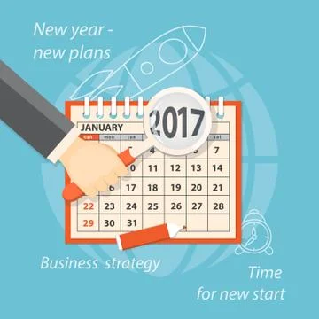 Start new plans Stock Illustration