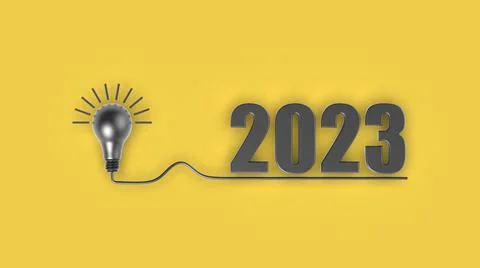 Start to new year 2023 plans, goals, objectives Stock Illustration