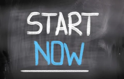 Start now concept Stock Illustration