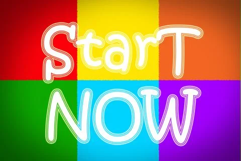 Start now concept Stock Illustration