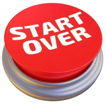START OVER button Ilustração Stock